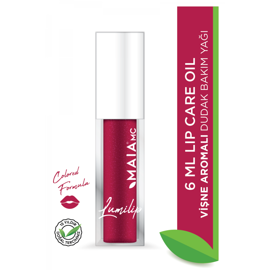 Lumilip Parlatıcı Ve Nemlendirici Dudak Bakım Yağı - Vişne Aromalı Lip Gloss 6ml