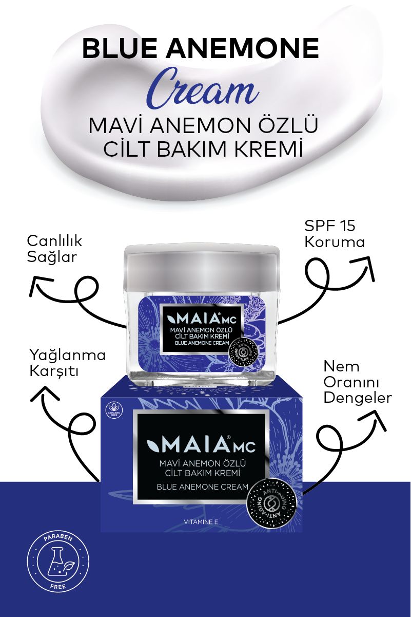 Mavi Anemon Cilt Bakım Kremi 50 ML