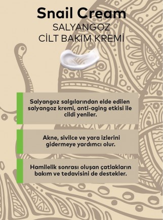 Salyangoz Cilt Bakım Kremi 50 ML