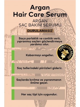 Argan Saç Bakım Serumu Durulamasız 100 ML