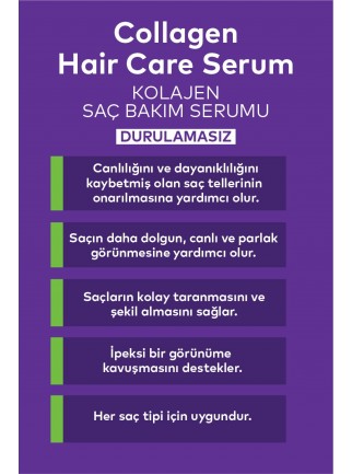 Kolajen Saç Bakım Serumu Durulamasız 100 ML