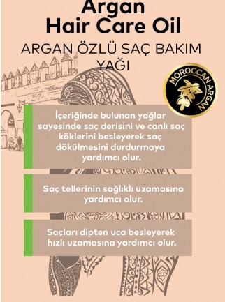 Argan Saç Bakım Yağı 120 ML