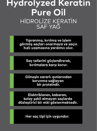 Saf Hidrolize Keratin Yağı 30 ML